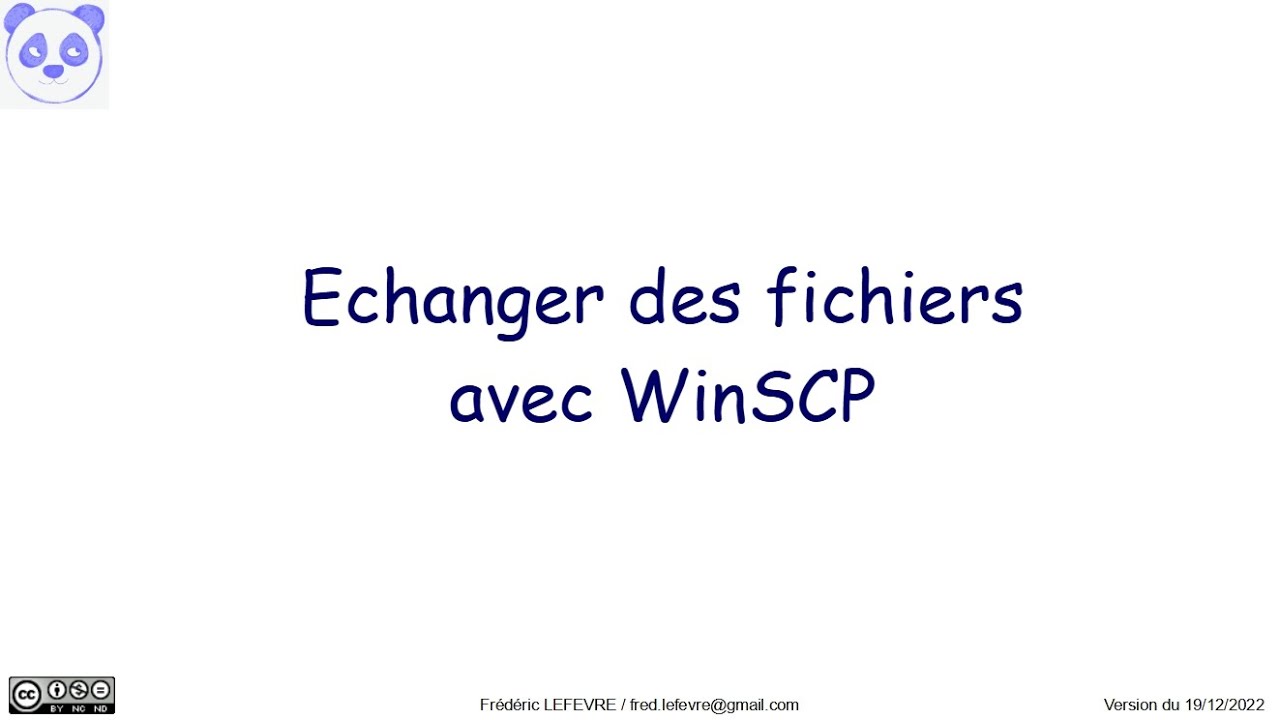 Échanger des fichiers entre Windows et Linux avec « WinSCP »