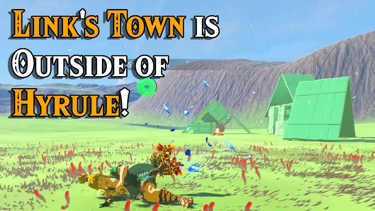 Link's Town built Outside of Hyrule at -4999 West in Zelda Tears of the Kingdom