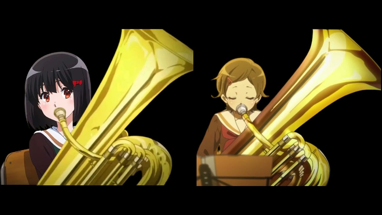 Sound Euphonium (2022) Kanade Hisaishi And Hazuki Katou Playing Tuba Duet Scene
