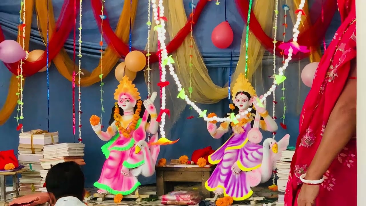 সরস্বতী পুজোয় 
