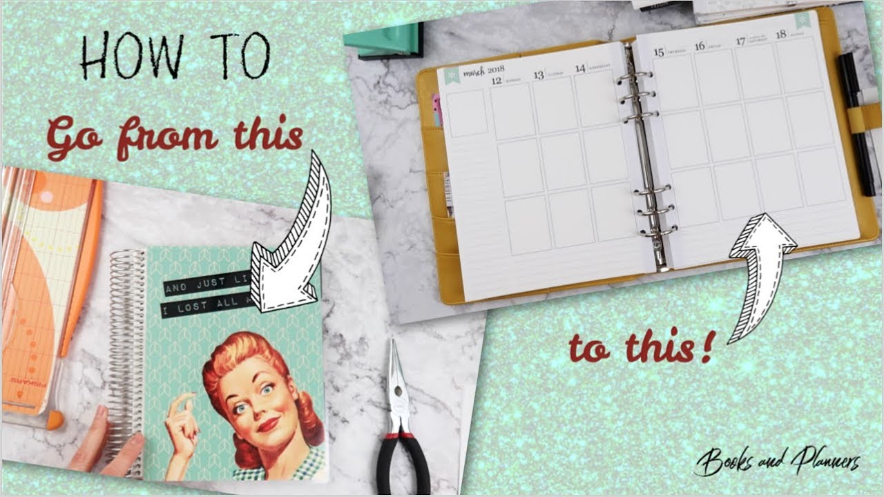 How To: Turn Your Coiled Planner Into a Ringed Planner!
