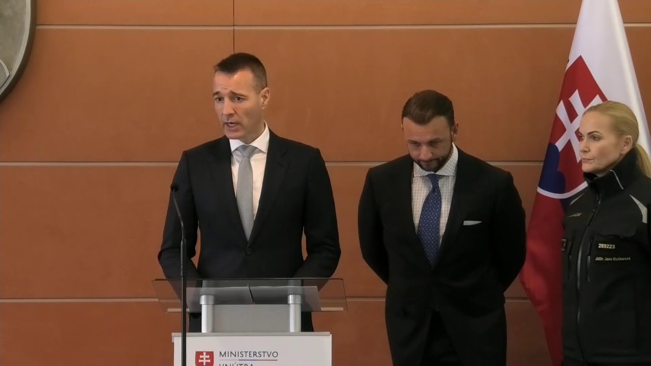TK ministra vnútra SR M. Š. Eštoka a ministra školstva T. Druckera