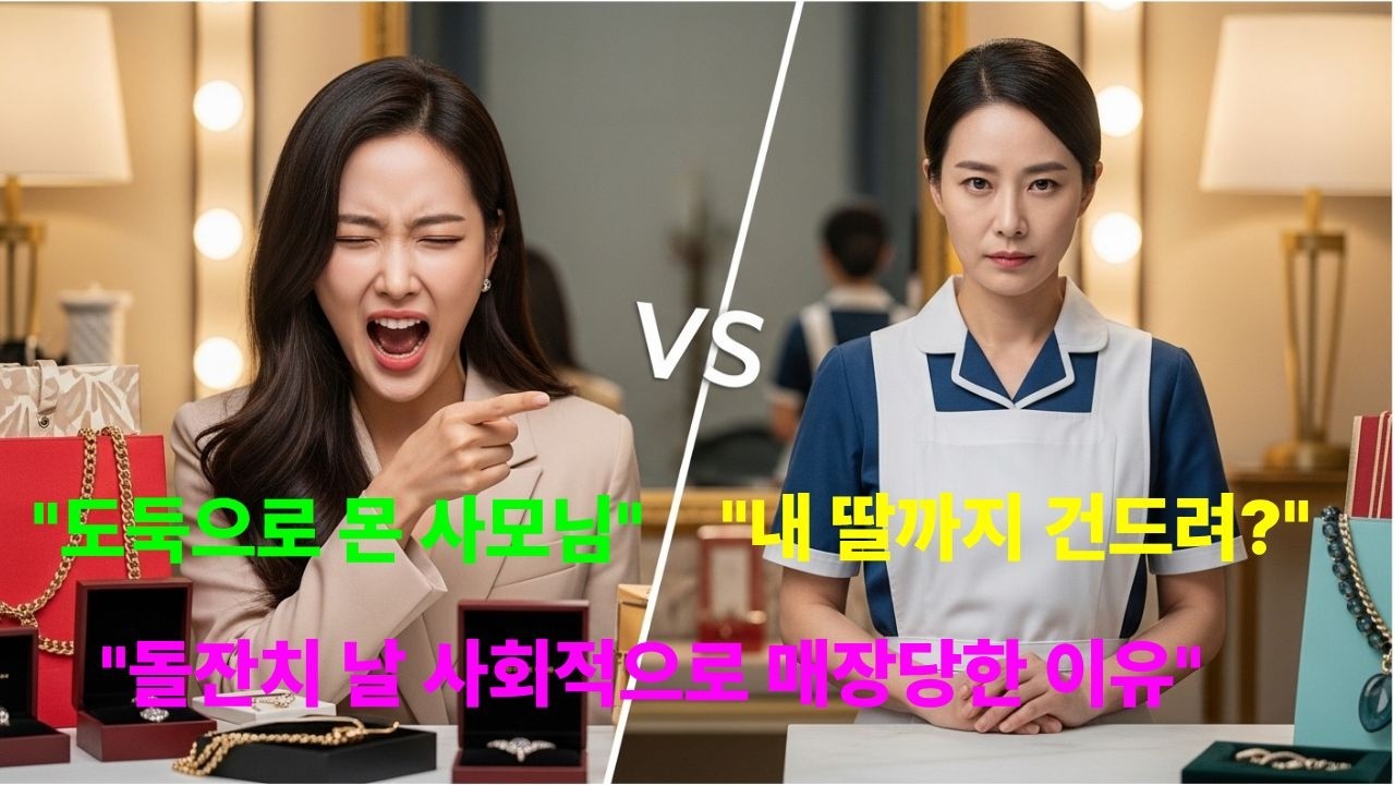 금반지 훔쳤다며 도둑으로 몬 사모님, 그녀의 가짜 인생을 통쾌하게 무너뜨렸습니다