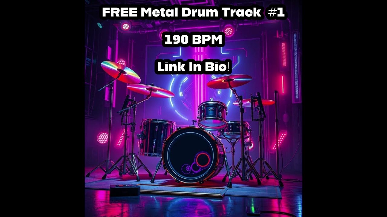 FREE! Metal Drum Track #1 190 BPM (The Reaper)