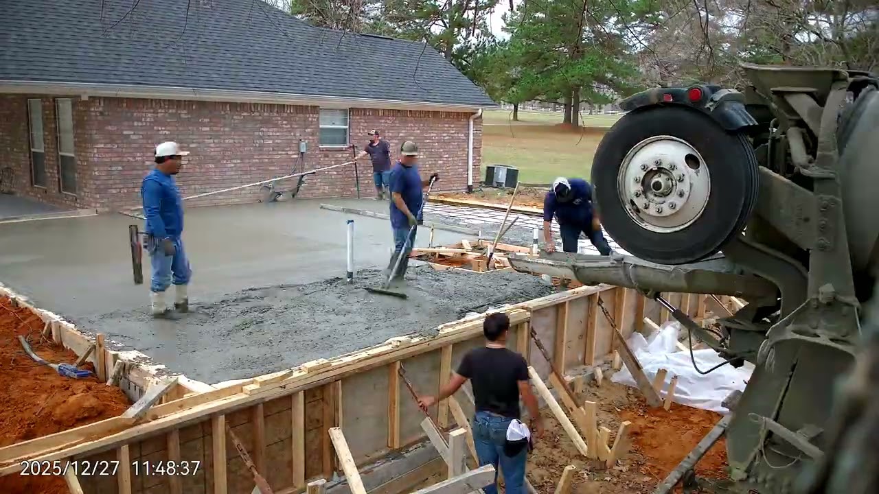 Pouring a 1,000 Sq Ft Concrete Addition  Southern Tradesmen Project