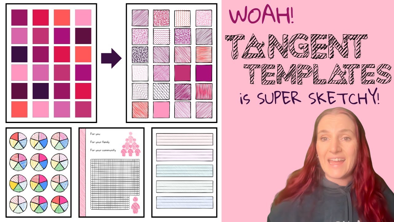 Tangent Templates update!  Incredible sketch / doodle effect for KDP, Printables, TPT and Etsy! WOW!