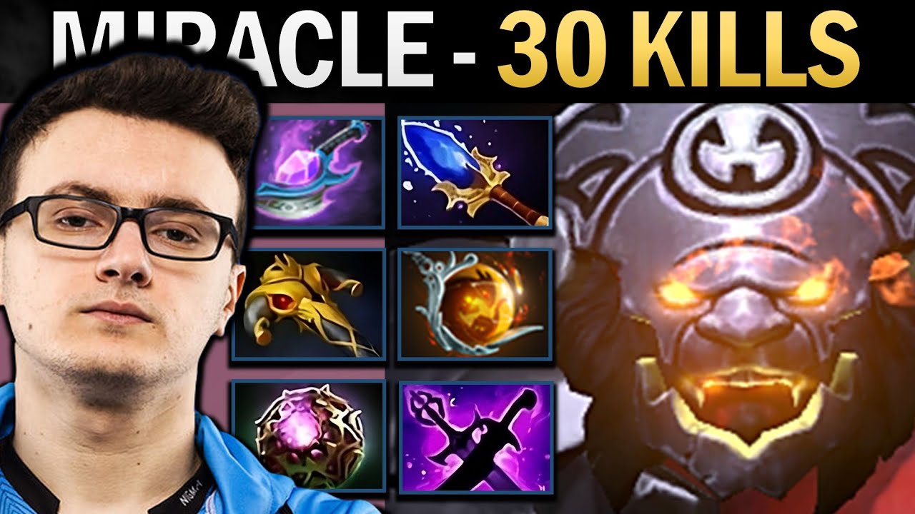 Axe Dota Gameplay Miracle with 30 Kills and Octarine