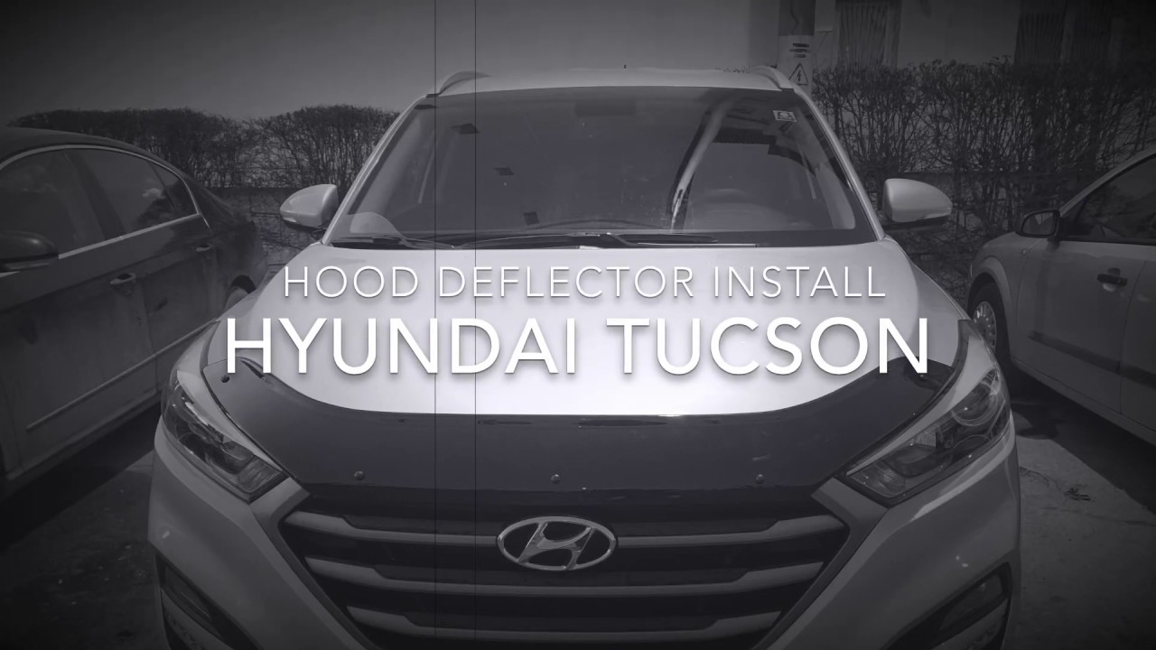 Hood bug deflector SUV Hyundai Tucson install