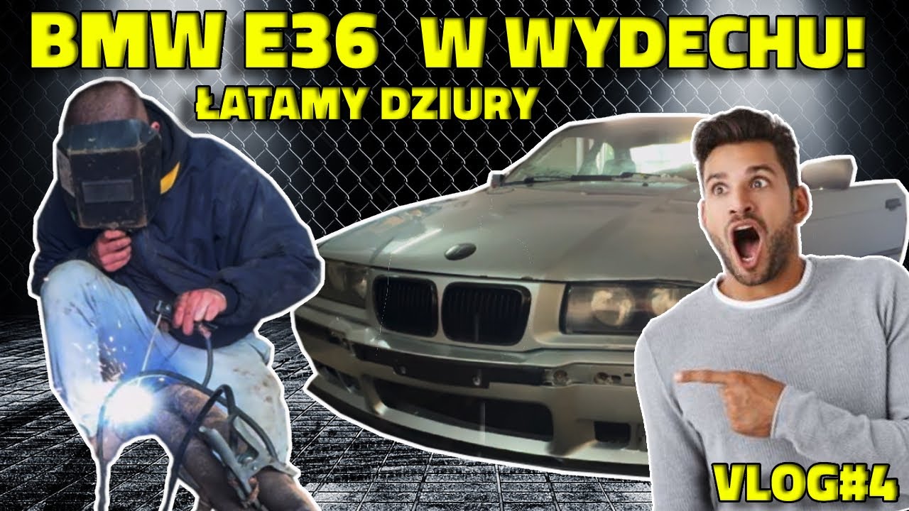 BMW E36 Łatamy Dziury w Wydechu, Elektroda w Akcji, Hałas Pod Kontrolą! VLOG#4