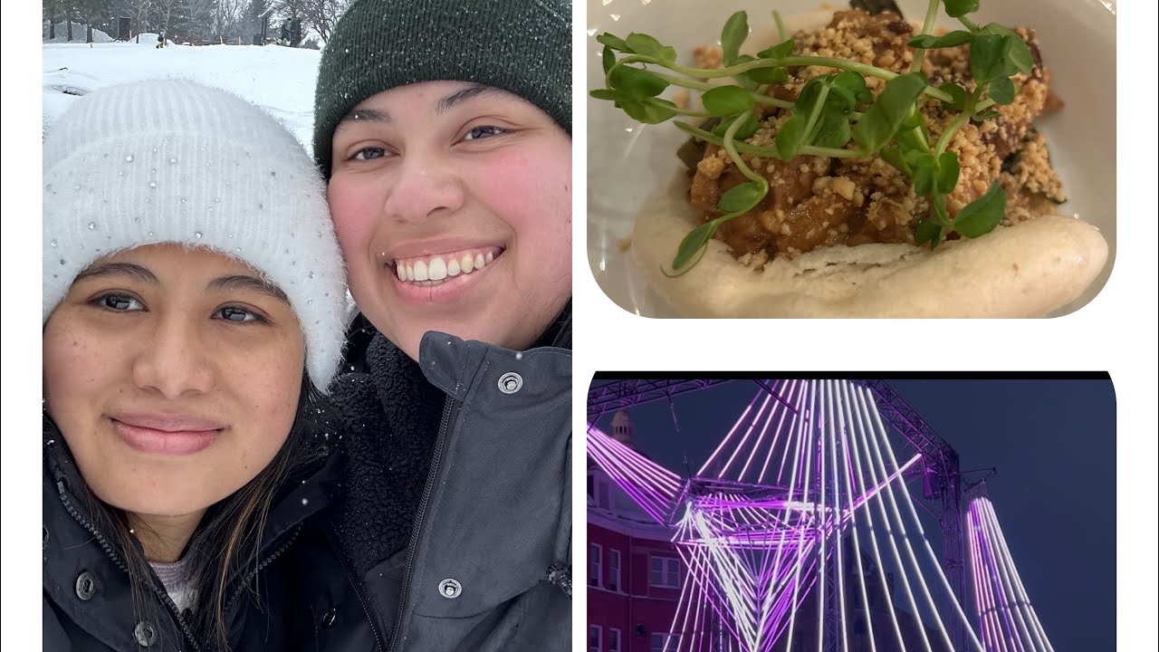 Sathi haru Sanga Tubing Ma Ramailo❄️| Stratford Ma Pretty Light Festival 🎆