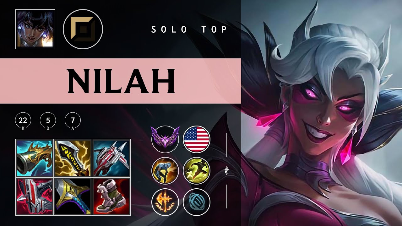 Nilah Top vs Tryndamere - NA Master Patch 25.22