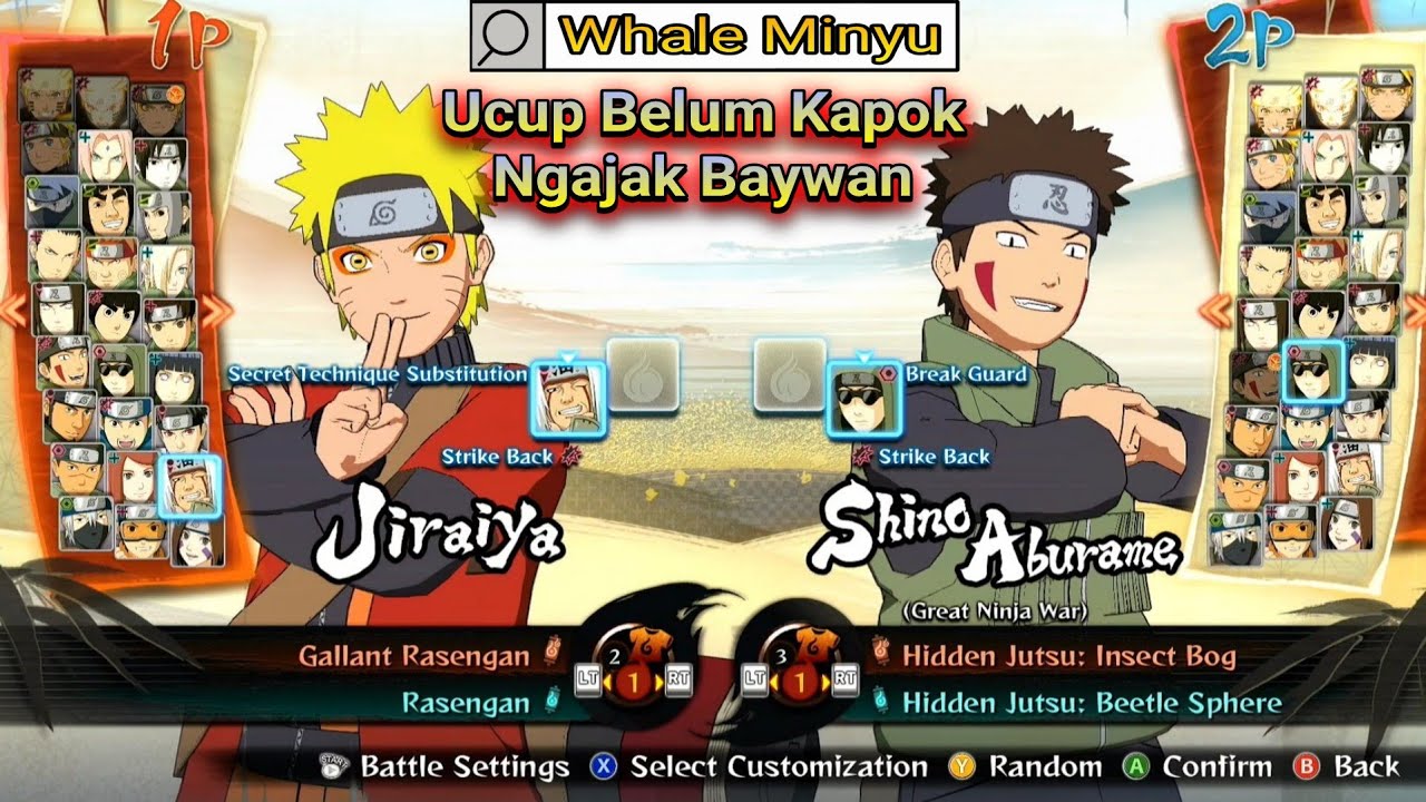 Ucup Masih Ngajak By One Naruto, Belum Kapok Dia Masih Nantangin | Whale Minyu