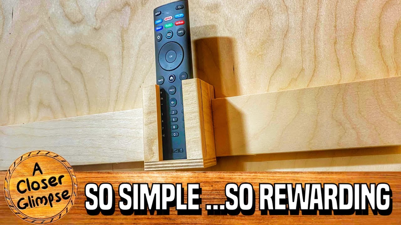 French Cleat TV Remote Holder