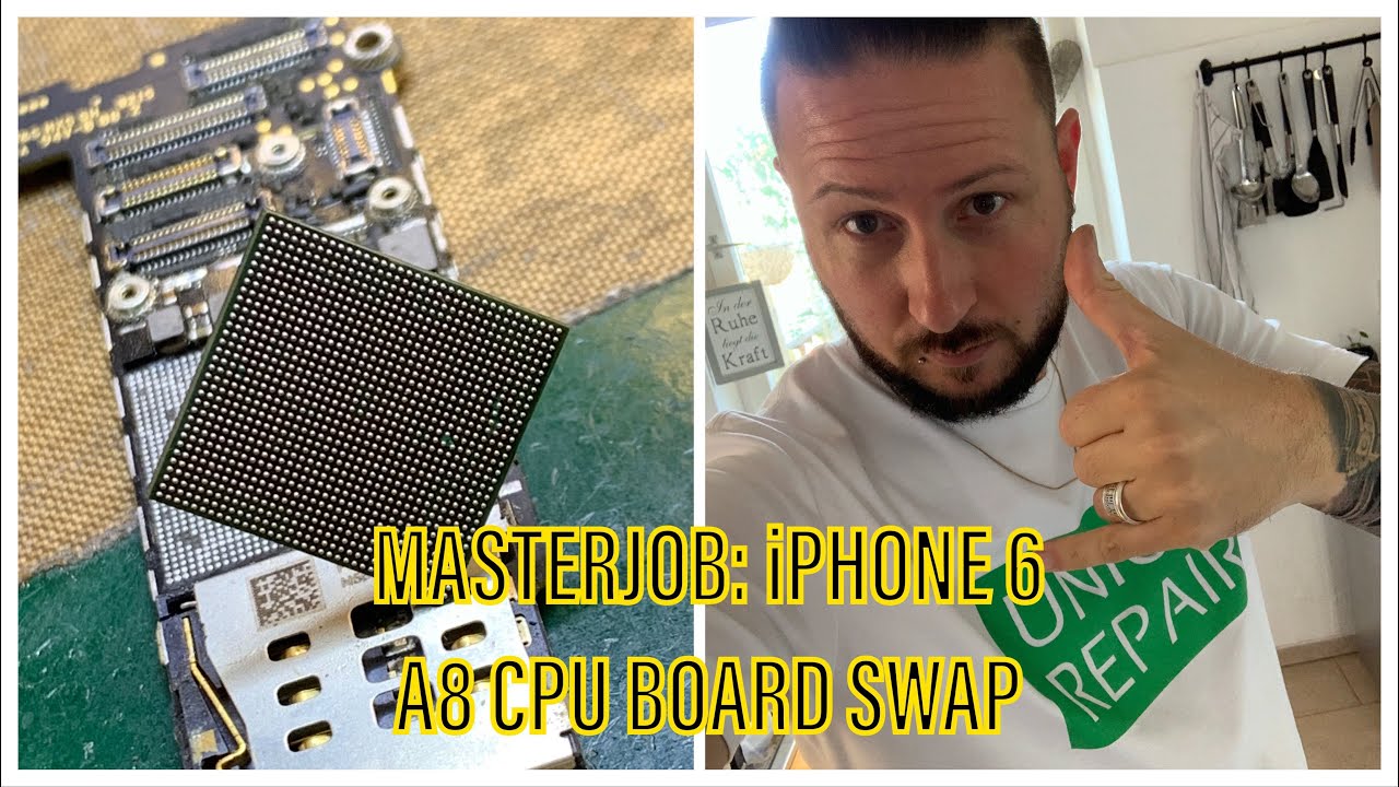 МАСТЕРСКАЯ РАБОТА - ПОЛНАЯ ЗАМЕНА ПЛАТЫ iPhone 6 - ПЕРЕПРОШИВКА ЦП ПОСЛЕ СИЛЬНЫХ ПОВРЕЖДЕНИЙ - ШЕ...