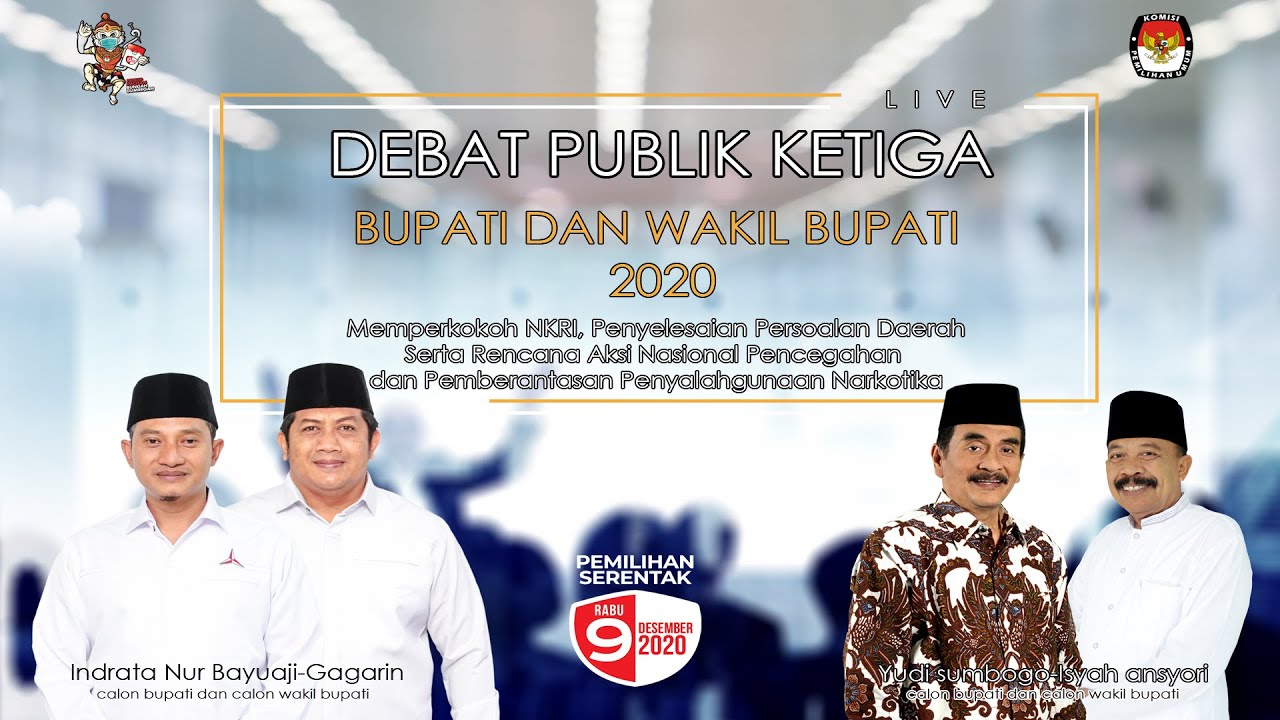 [LIVE] DEBAT PUBLIK KETIGA CALON BUPATI DAN WAKIL BUPATI PACITAN