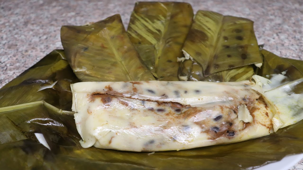 TAMALES DE FRIJOL PIPIAN Y CEBOLLINA ,ESTILO VERACRUZ