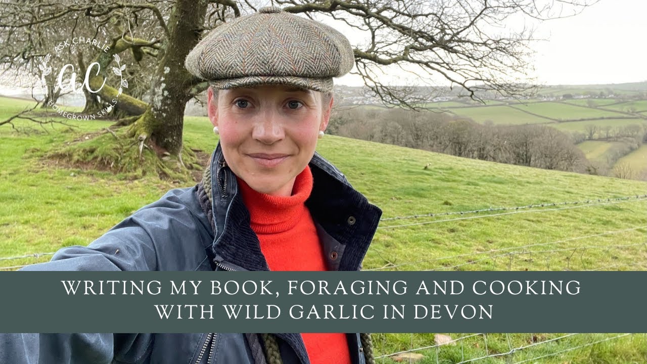 Writing my book, foraging and cooking with wild garlic in Devon