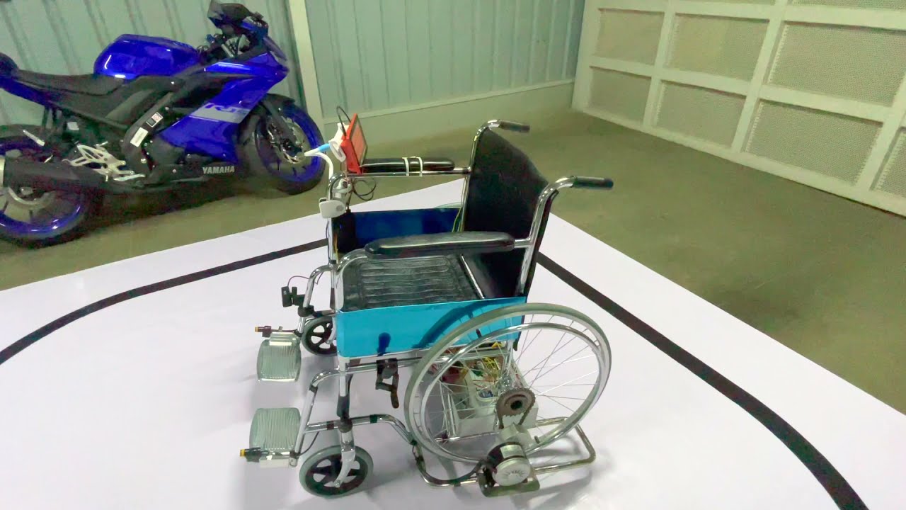 Smart Autonomous Wheelchair | Line Follower System | Web & Voice Control | Raspberry Pi & Arduino