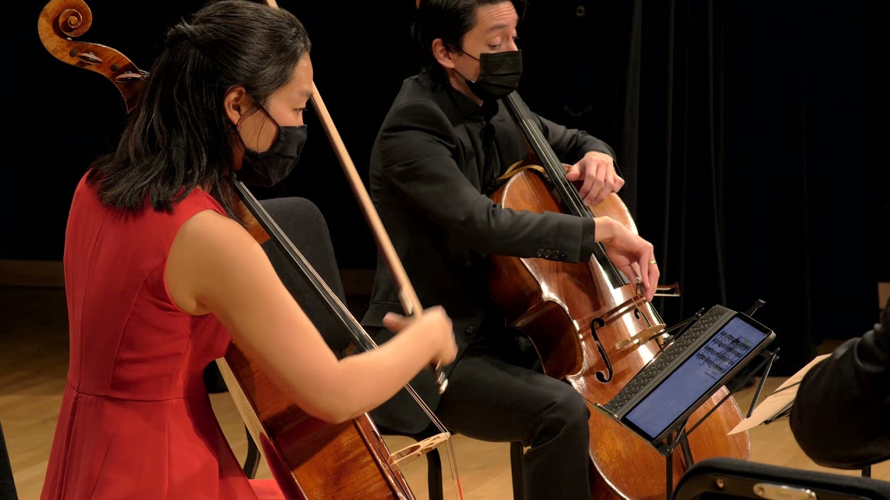 JS Bach: Air from Orchestra Suite No. 3, BWV 1068. by Colin Hampton. Colorado Cello Quartet