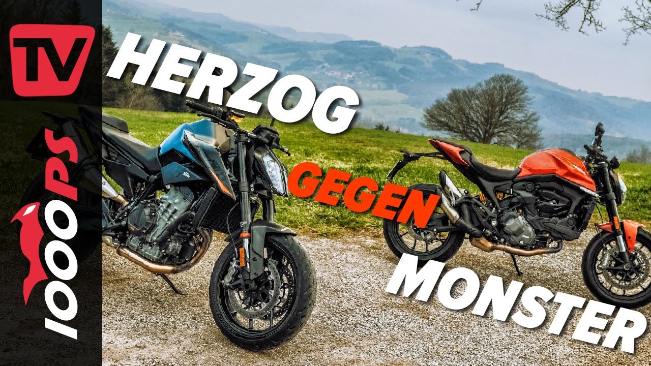 Ducati Monster gegen KTM 890 Duke Vergleich - Wer holt sich die Krone?