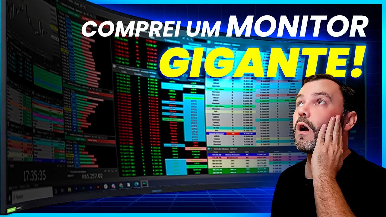MEU SETUP TRADER | Conheça o meu home office e o MONITOR SUPER ULTRAWIDE para day trade