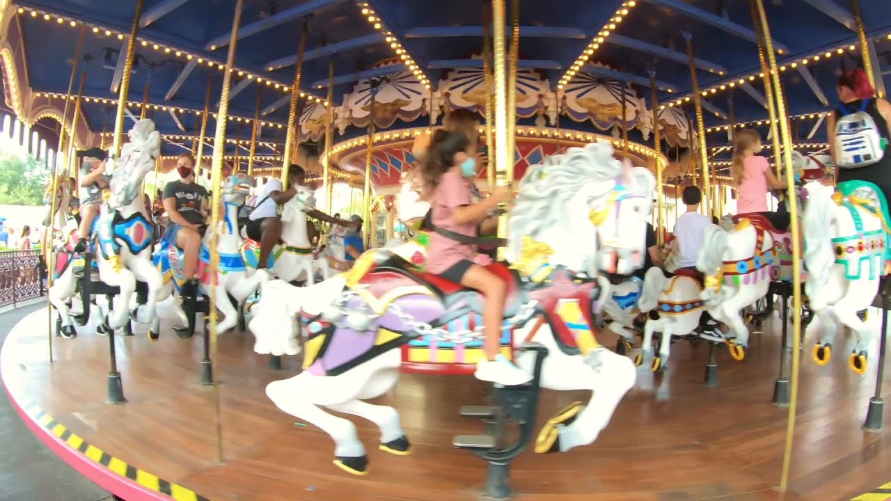 Prince Charming Regal Carrousel POV HD Magic Kingdom | Walt Disney World August 2021