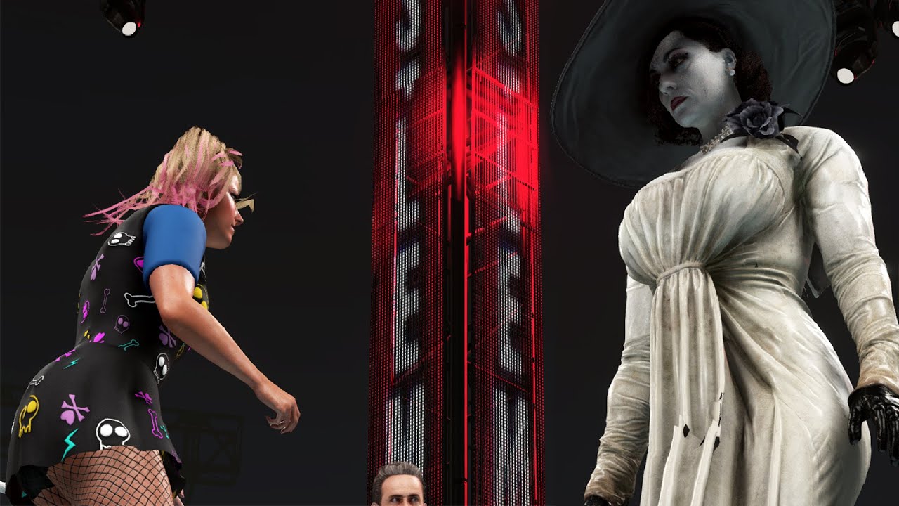 Alexa Bliss vs Lady Dimitrescu (Resident Evil Village) | Wrestling Match | WWE 2K19