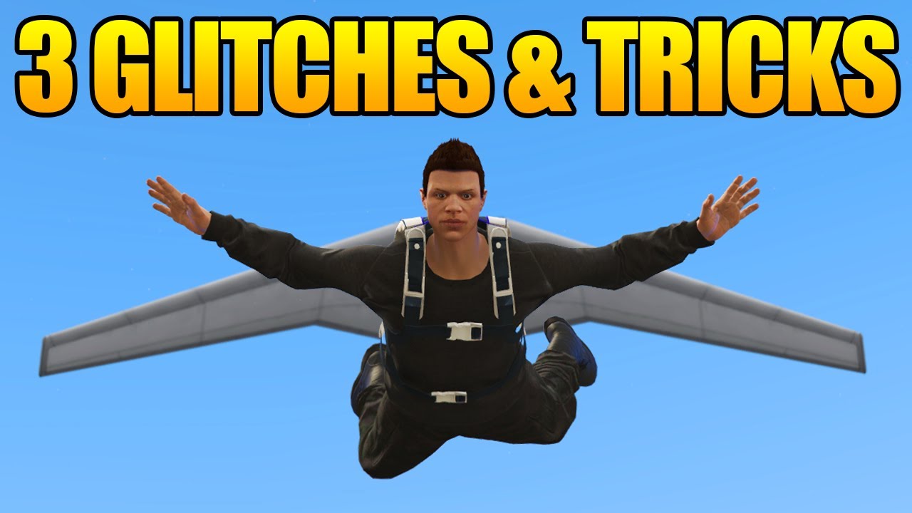 GTA 5 Online - 3 GLITCHES & TRICKS! (Flying Glitch, Secret Bridges Under Map & Secret Hiding Spot)