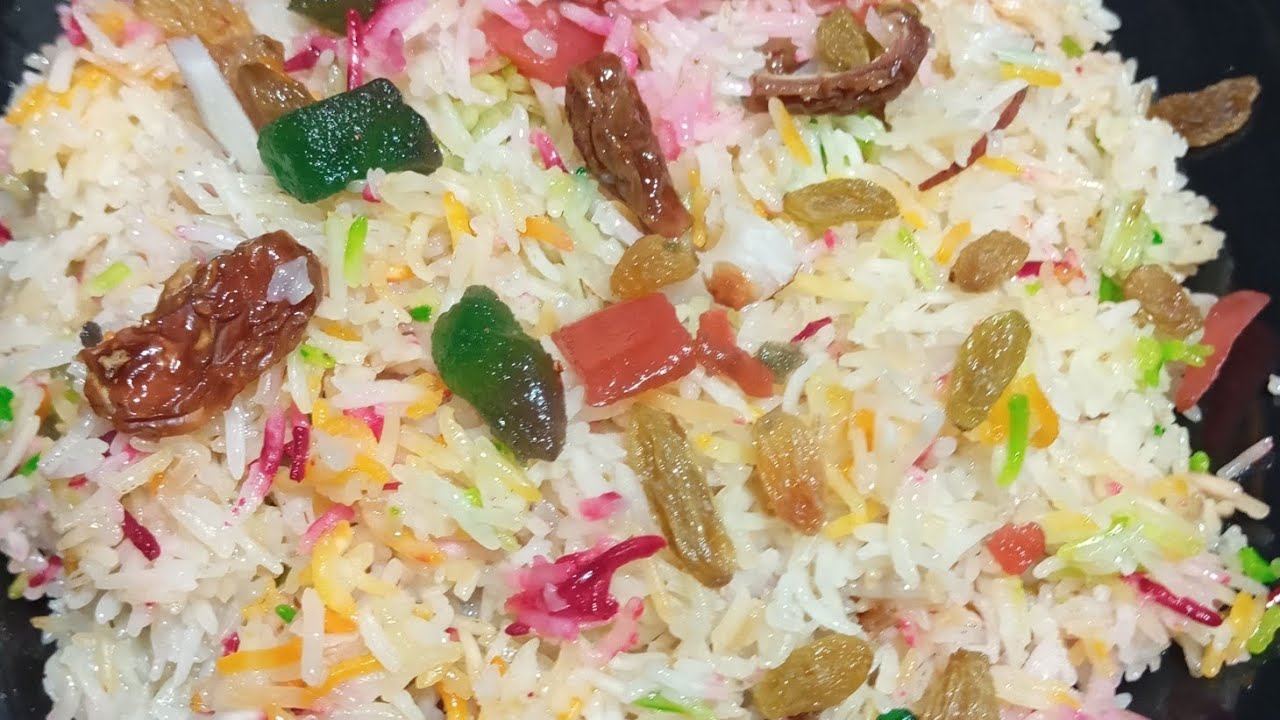 Mazedar Zarda Banany Ka Tareeqa || Easy And Tasty Meethy Chawal Ki Recipe By Man O Salwa 