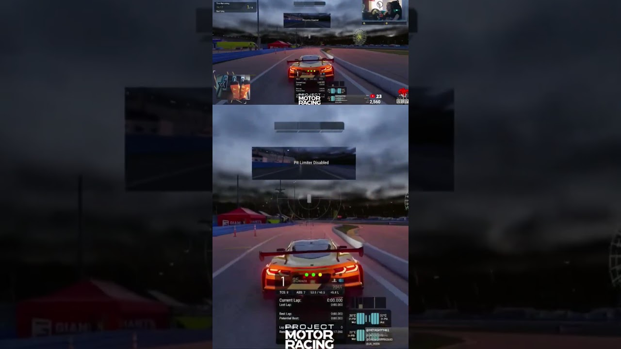 WET DAYTONA? 🥵🤯😭 #projectmotorracing #racing #simracing #daytona #rain #scary #wet #GT3 #multiclass