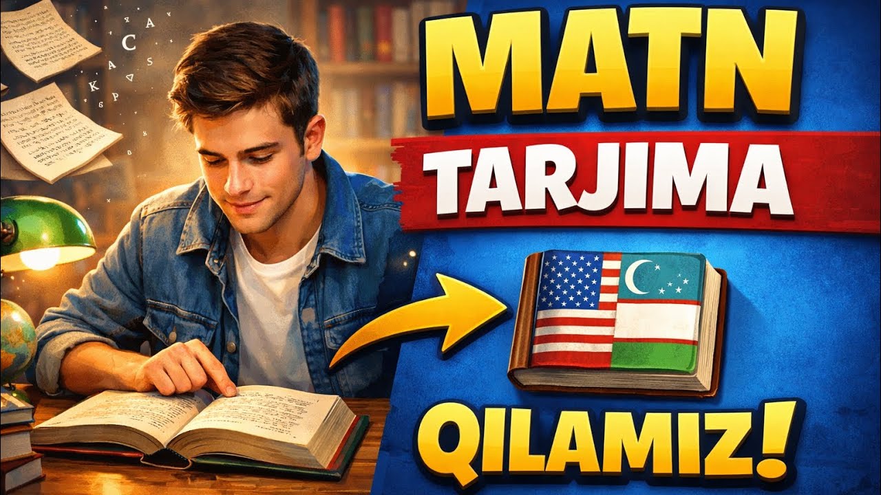 Ingliz tilida matn tarjima qilamiz ✅