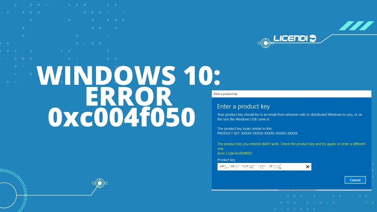 Windows 10 Pro Activation Error 0xc004f050 Tutorial ❌ | by. Licendi
