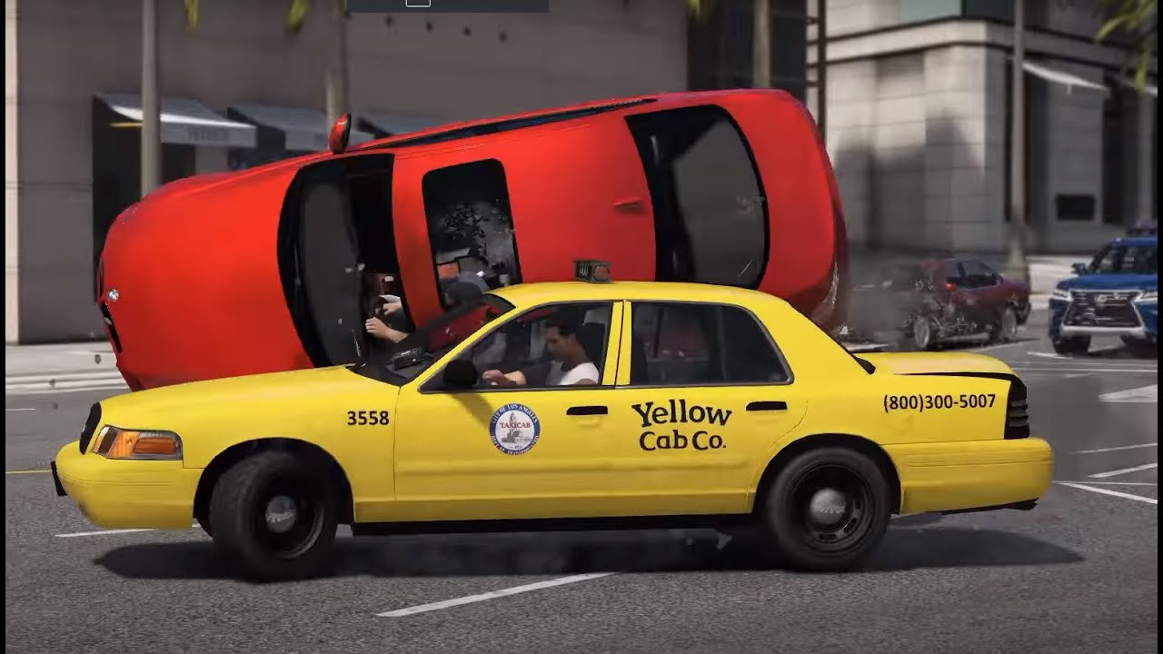 GTA 5 -- Ridiculously high-speed CRASHES