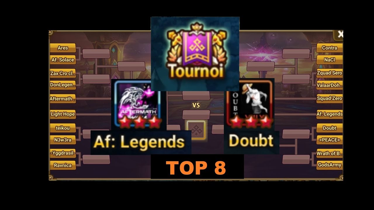 BATTLE TOURNAMENT   TOP 8   AF LEGENDS VS DOUBT