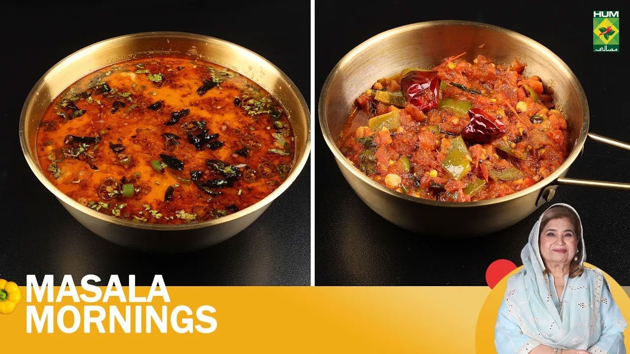 Best of Masala Mornings | Shahi Daal Gosht & Tomato Capsicum Chutni | Shireen Anwar | Masala TV