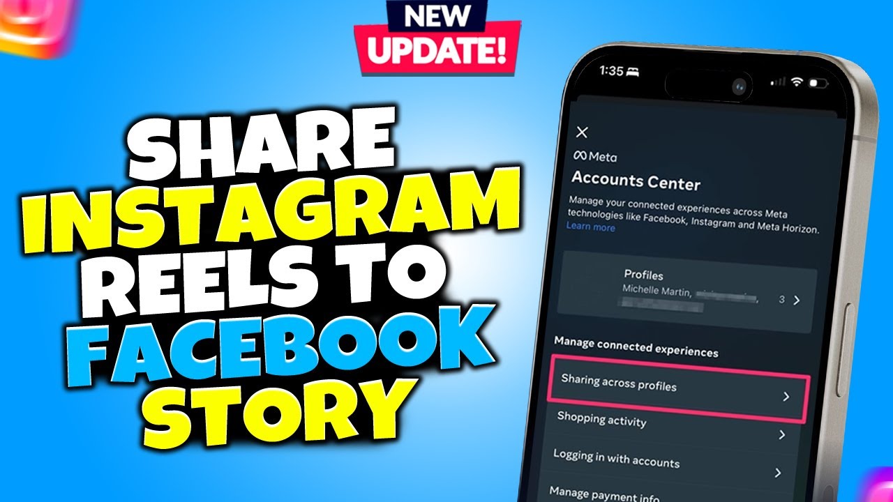 How to share instagram reels to facebook story