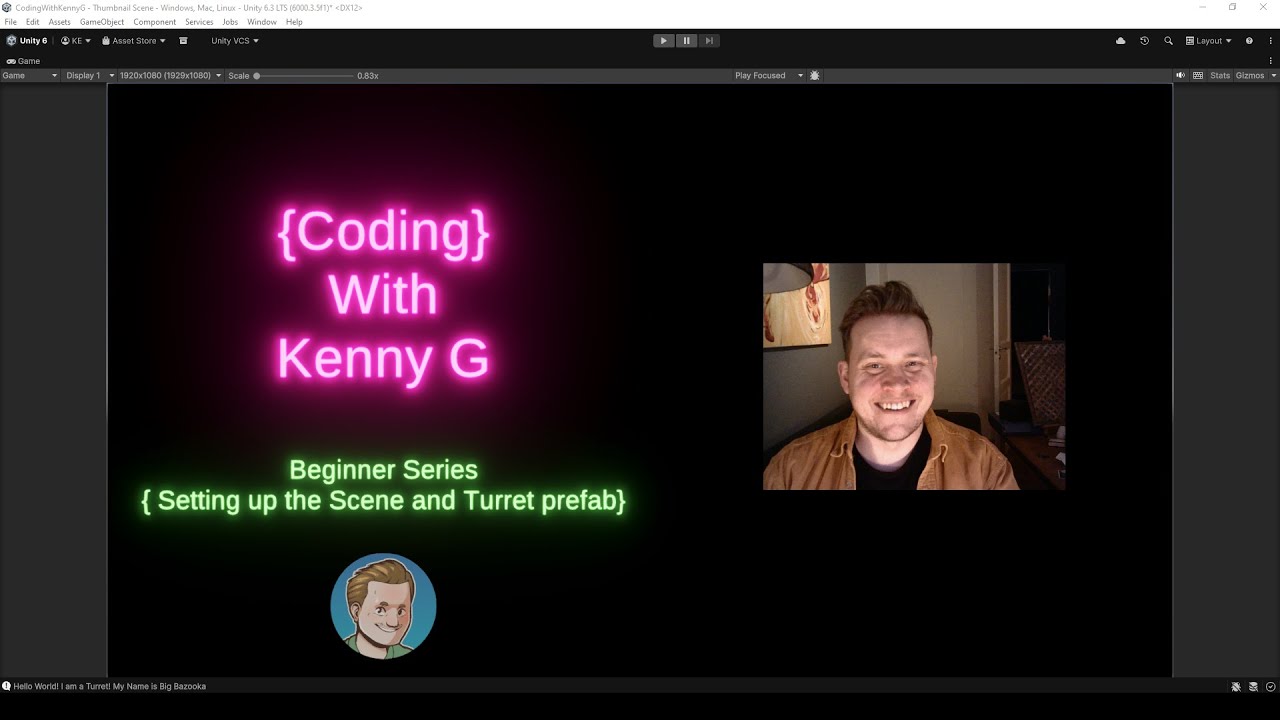 Coding With Kenny G | Beginner Series | Setting up the scene and Turret prefab