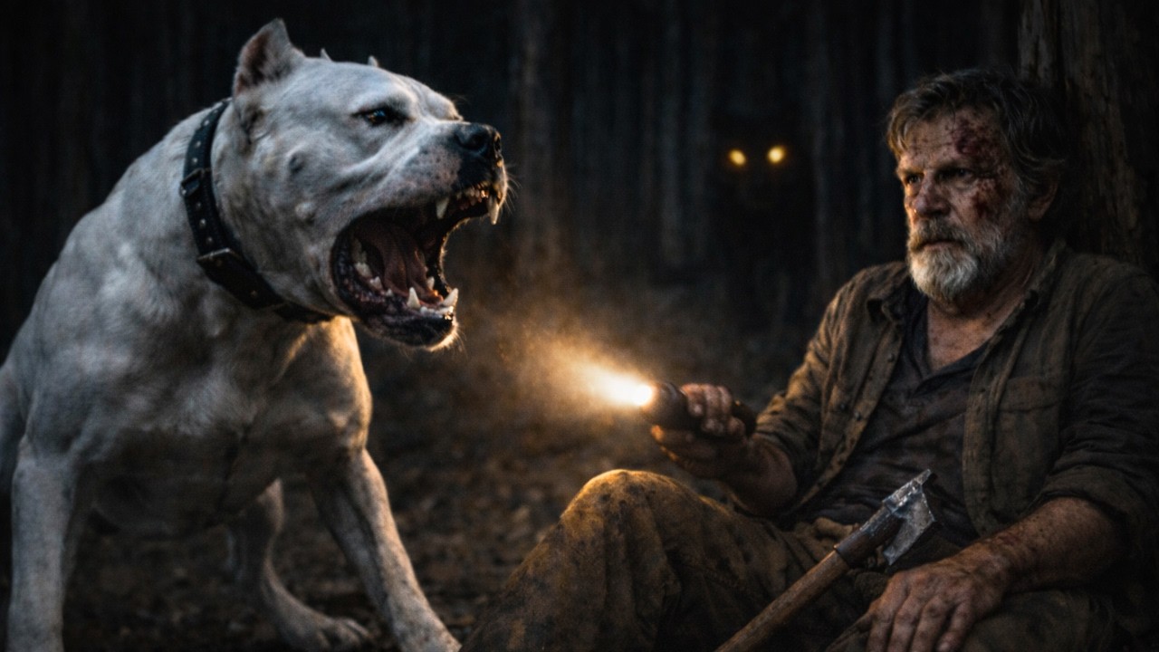 No podía moverse ni pedir ayuda… el Dogo Argentino no lo dejó solo