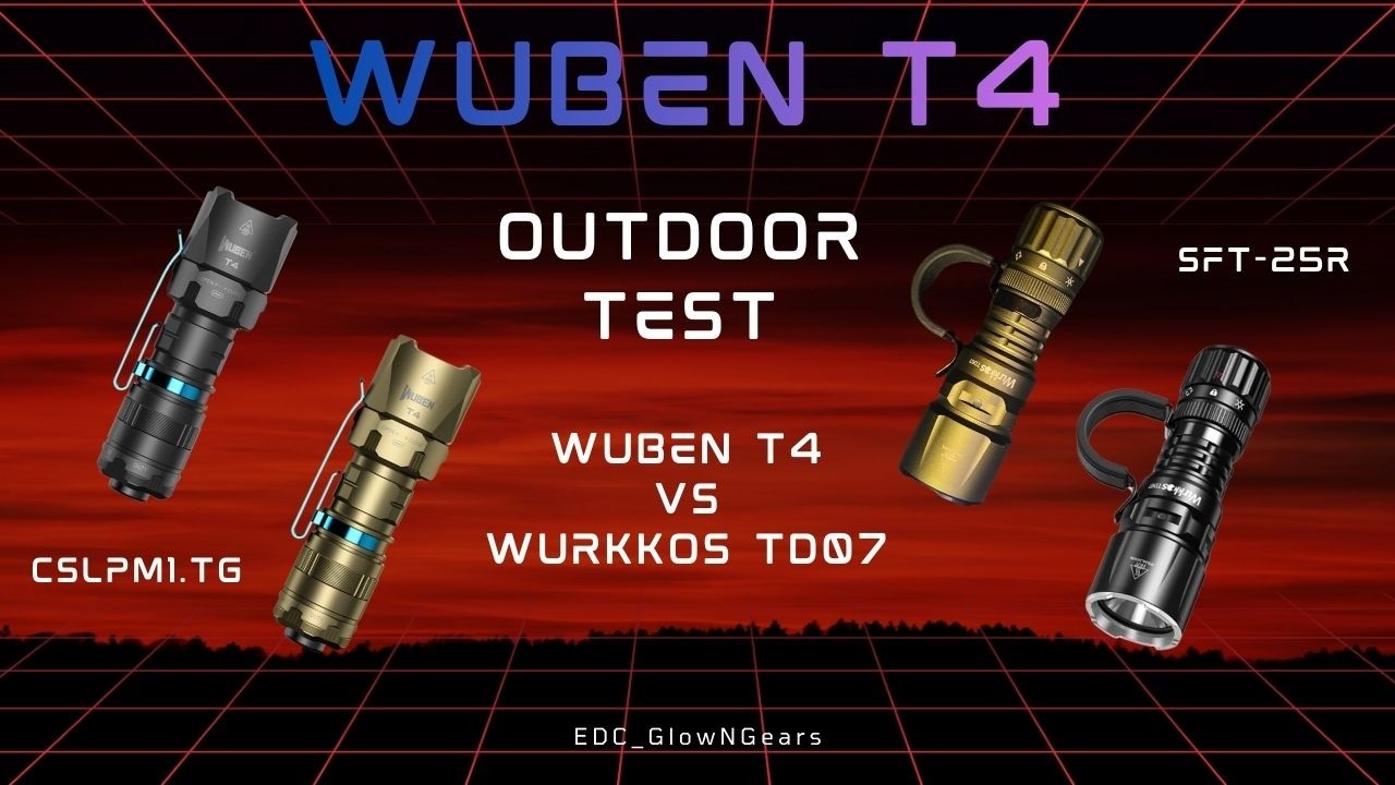 Wuben T4 Unboxing & Review| Outdoor Beam Test Wuben T4 vs Wurkkos TD07 | Which Flashlight Is Better?