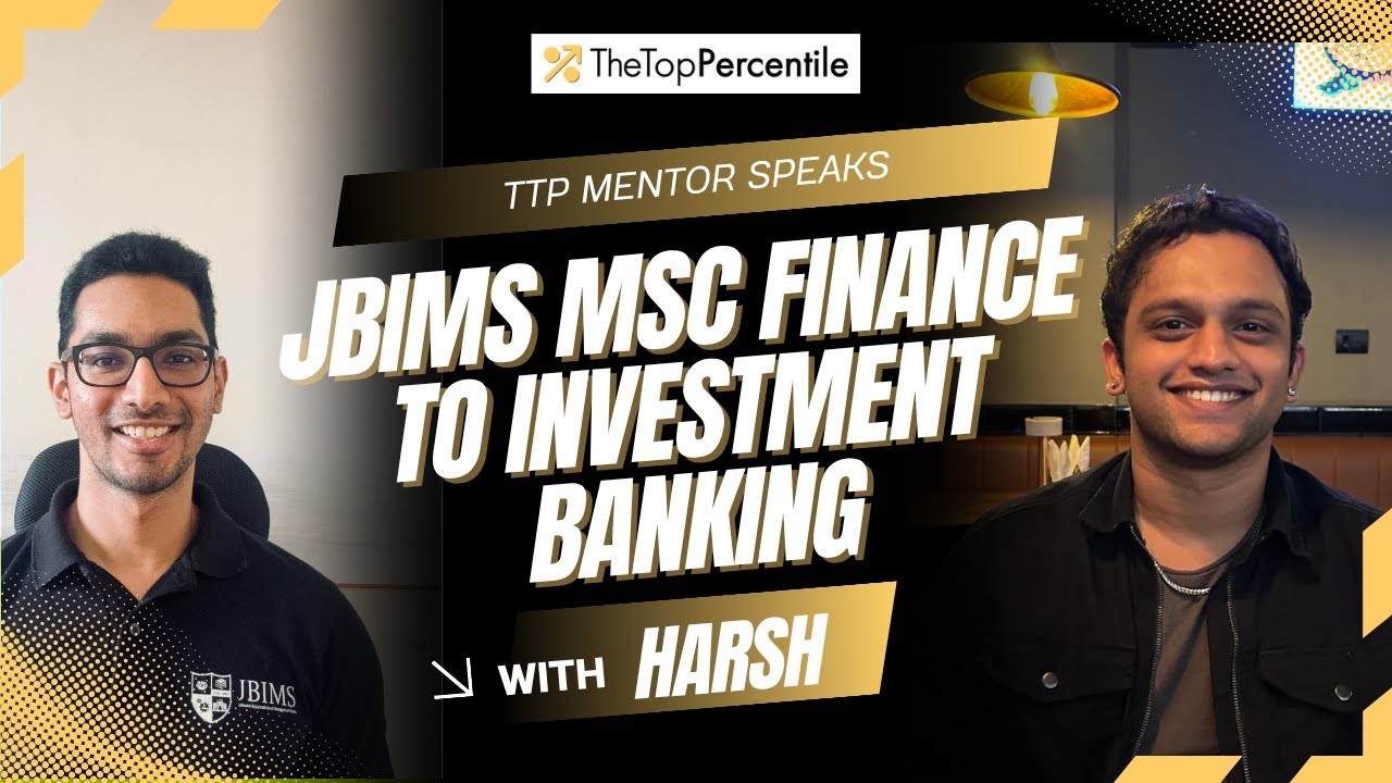 JBIMS MSc Prep Strategy  + Journey to Investment Banking