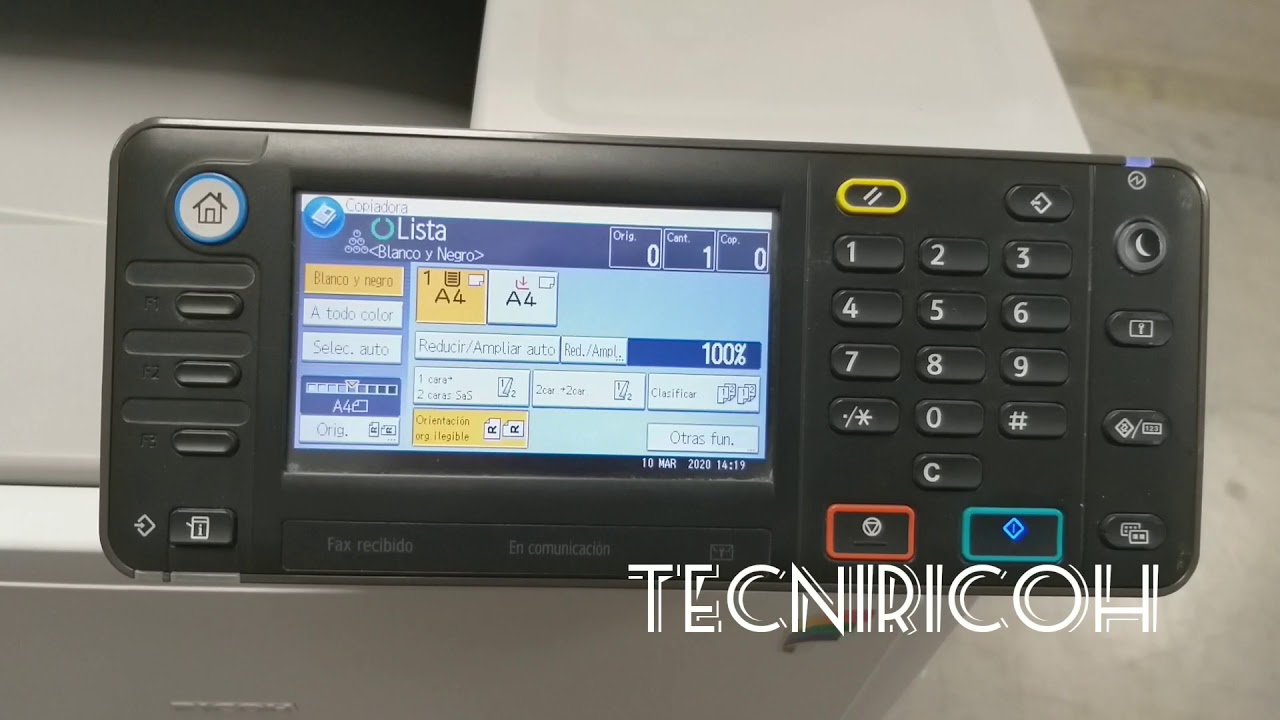 Desactivar Lectura de Toner Ricoh MPC305