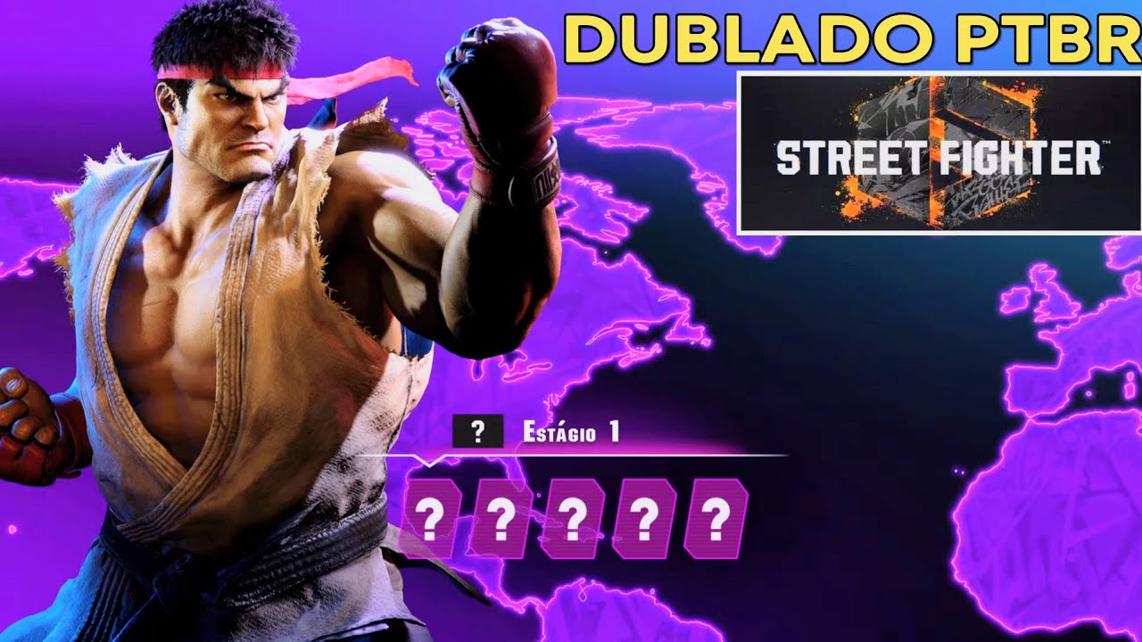 Street Fighter 6 -  Ryu modo Arcade clássico ( Dublado )