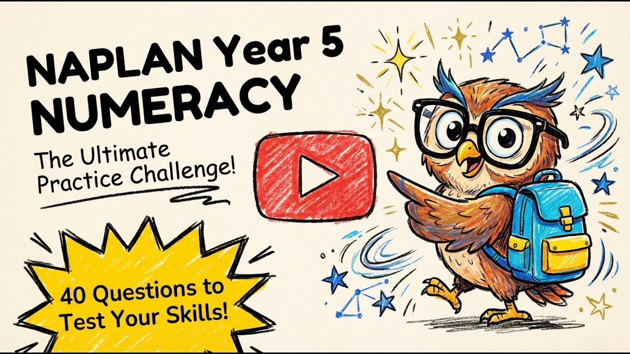NAPLAN Year 5 Numeracy! Practice Test - 40 Questions with Answers - 20260120 | Test Prep