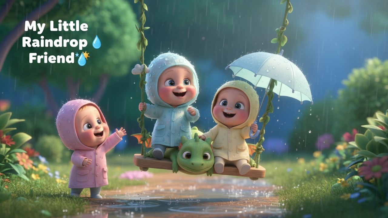 My Little Raindrop Friend 💧☔   Fun Story for Kids   Educational Preschool Video