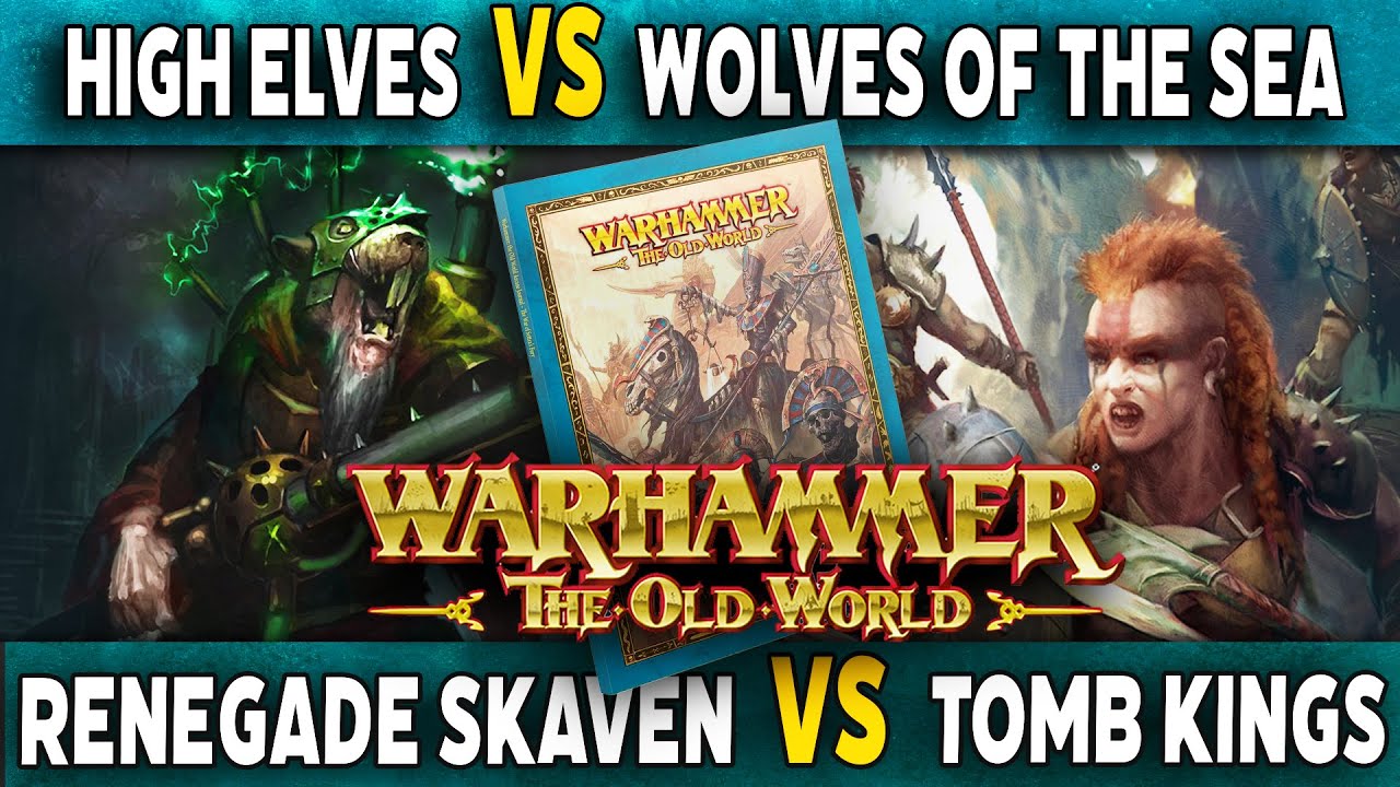 Battle March! High Elves vs Wolves of the Sea - Warhammer The Old World Live Duel  Battle Report