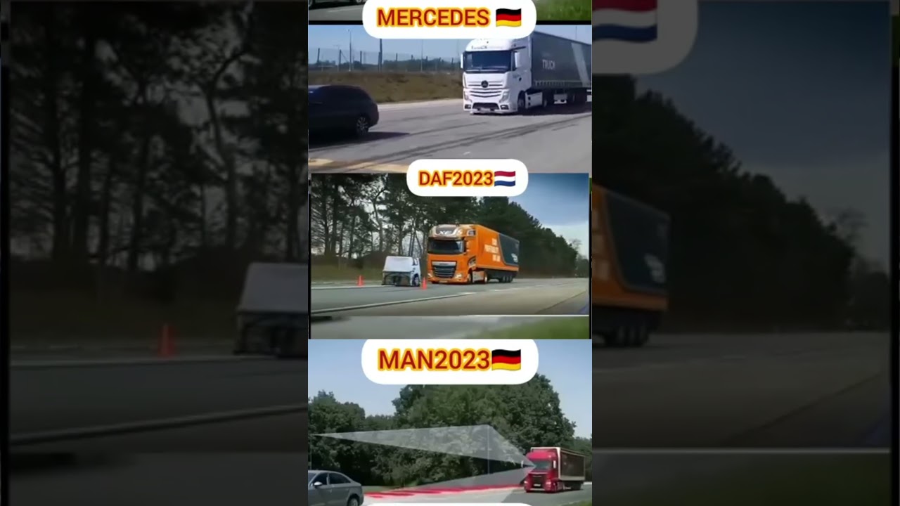 TRUCK SAFETY WAR! DAF vs MAN vs Mercedes &mdash; The Braking Test That Shocked the World! 🔥😱