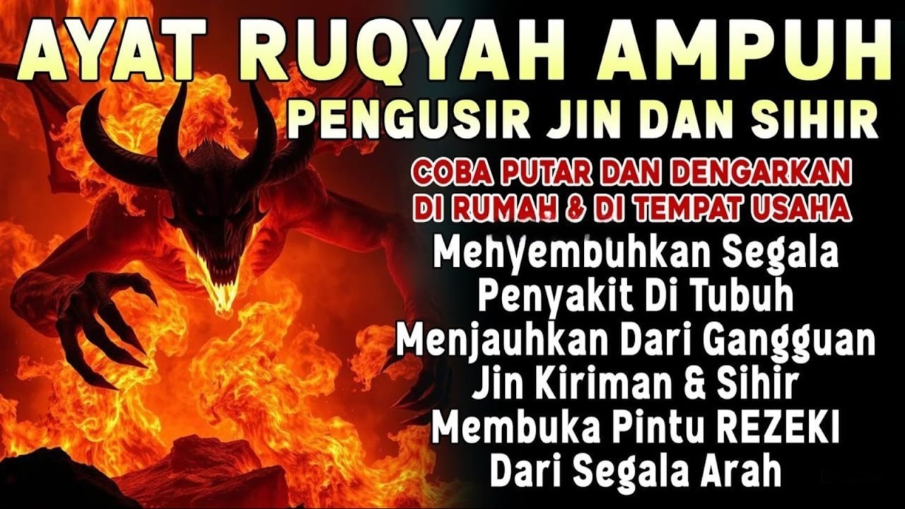 RUQIYAH RUMAH PENGUSIR JIN, SETAN & SIHIR & TUBUH, PENENANG HATI & FIKIRAN l BY ALA AQEL