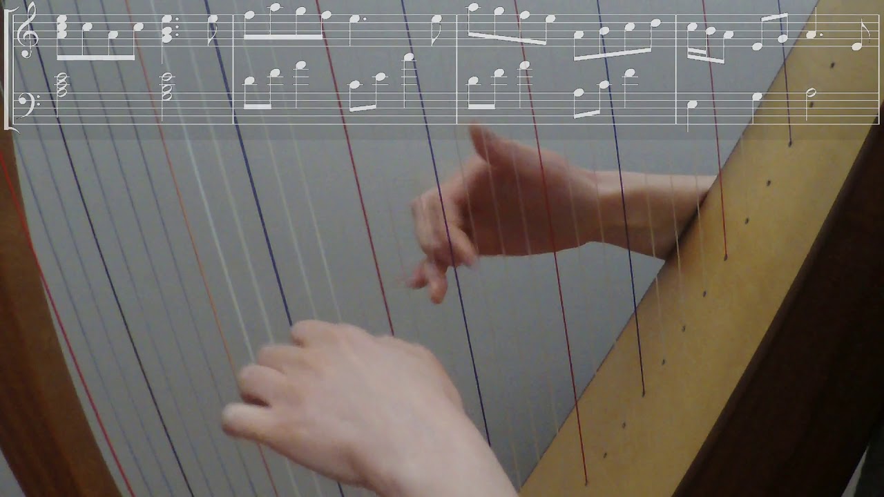 An Awhesyth - celtic harp with score