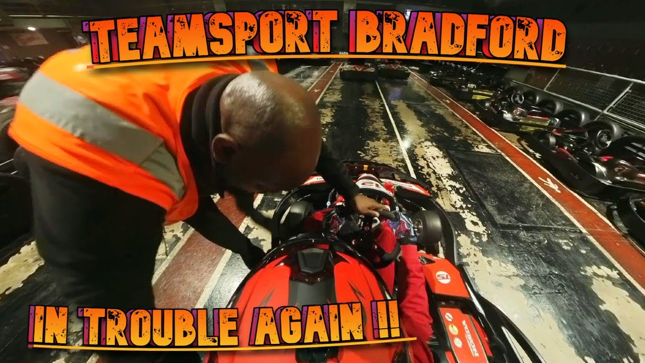 Getting in trouble 😧 at TeamSport Go Karting Bradford - 50 lap race