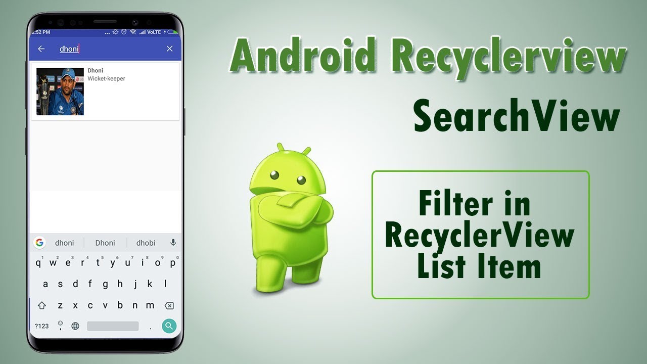Android SearchView in Recyclerview